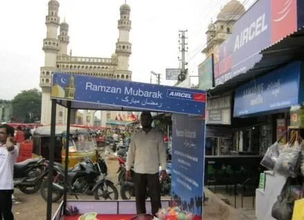 Ramzan branding near Charminar in the Old City of Hyderabad